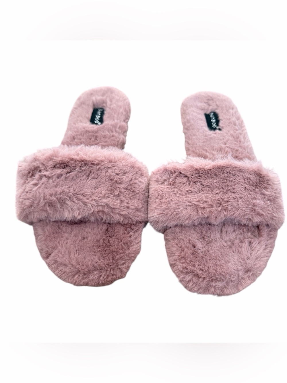 Faux Fur Soft Slide Slippers - Pink